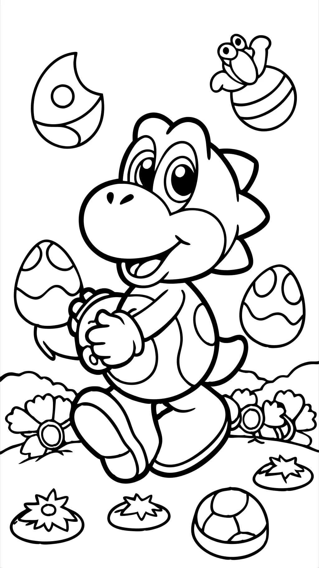 coloring pages yoshi